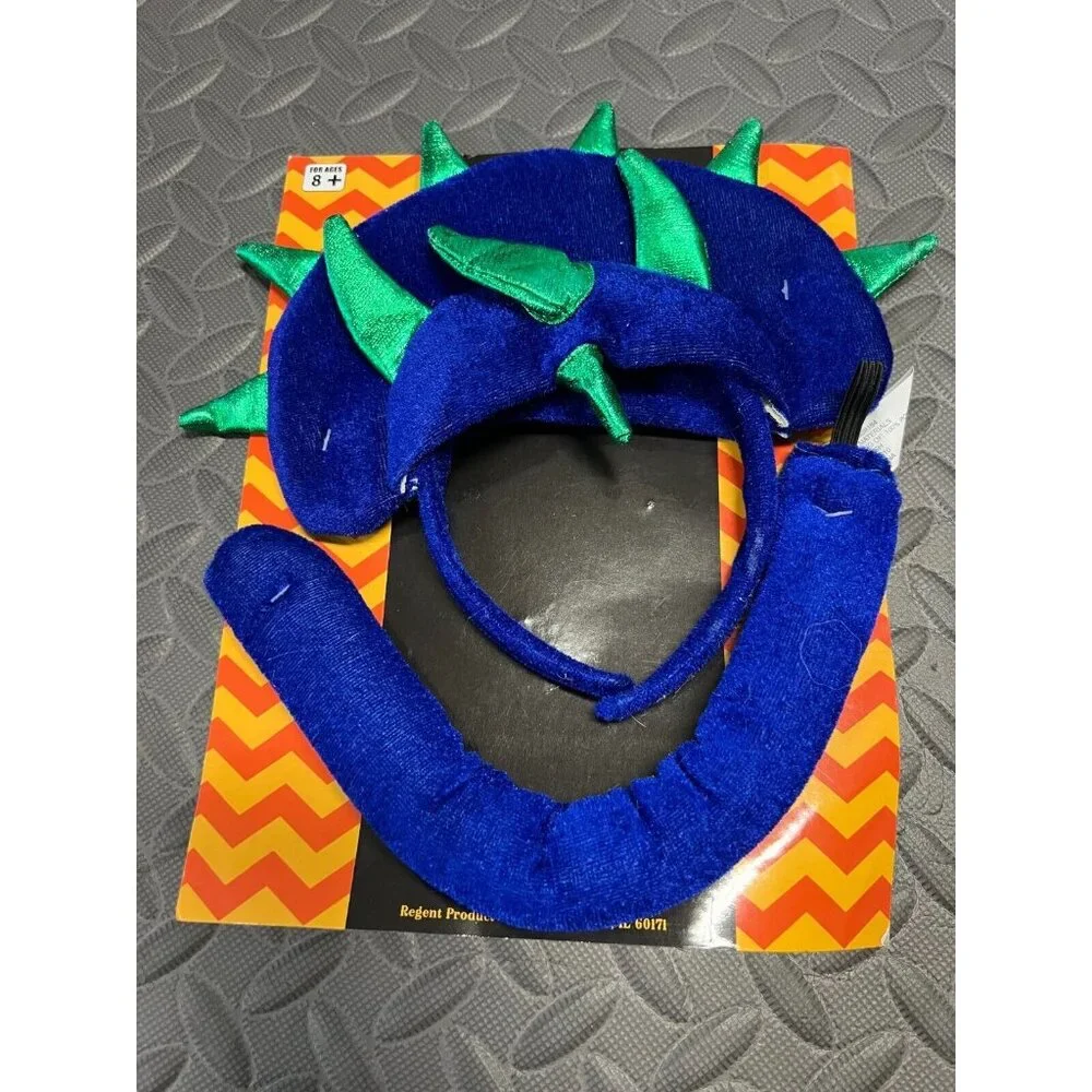 Dinosaur Halloween costume set tail headband plush Dress up cosplay‎ Monster